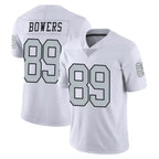 LV.Raiders #89 Brock Bowers Player White Limited Color Rush Home Game Ddoa Stitched Jerseys