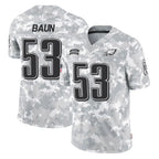 P.Eagles #53 Zack Baun Player Arctic Camo Salute to Service Limited Game Ddoa Stitched Jerseys