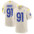 LA.Rams #91 Kobie Turner Player Bone Home Game Ddoa Stitched Jerseys