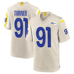 LA.Rams #91 Kobie Turner Player Bone Home Game Ddoa Stitched Jerseys