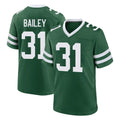 NY.Jets #31 David Bailey Player Green Legacy Home Game Ddoa Stitched Jerseys
