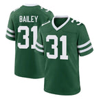 NY.Jets #31 David Bailey Player Green Legacy Home Game Ddoa Stitched Jerseys