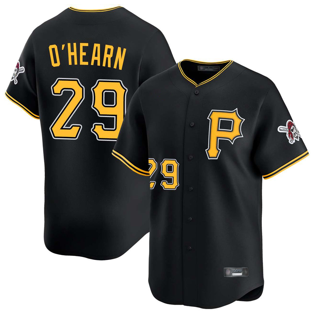 P.Pirates #29 Ryan O'Hearn Player Black Alternate Limited Game Ddoa Stitched Jerseys