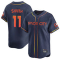 H.Astros #11 Cam Smith Player Navy City Connect Home Limited Ddoa Stitched Jerseys
