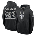 NO.Saints #22 Martin Emerson Jr. Player 2026 Black Logo Pullover Hoodies Limited Game Ddoa Stitched Jerseys