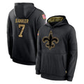 NO.Saints #7 Jonas Sanker Player Black Salute to Service Hoodies Limited Game Ddoa Stitched Jerseys