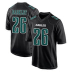 P.Eagles #26 Saquon Barkley Player Carbon Black Fashion Home Game Ddoa Stitched Jerseys