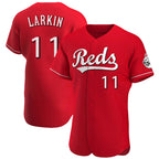 C.Reds #11 Barry Larkin Player Red Limited Elite Home Ddoa Stitched Jerseys