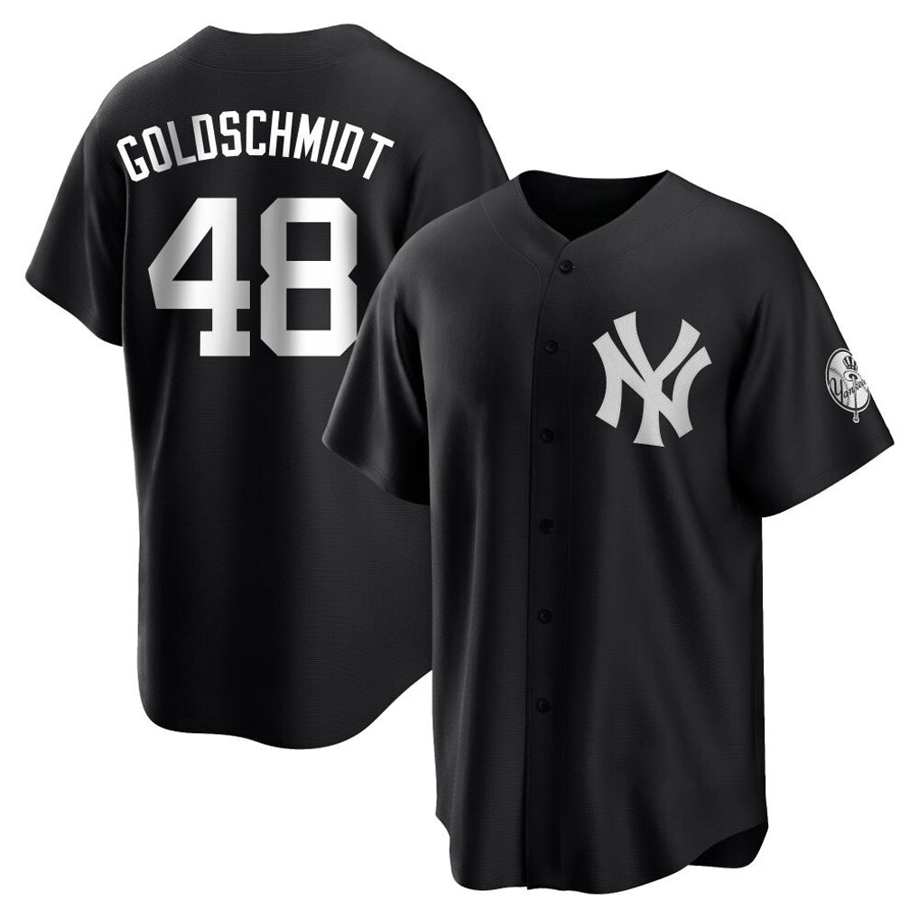 NY.Yankees #48 Paul Goldschmidt Player Black Game Ddoa Stitched Jerseys