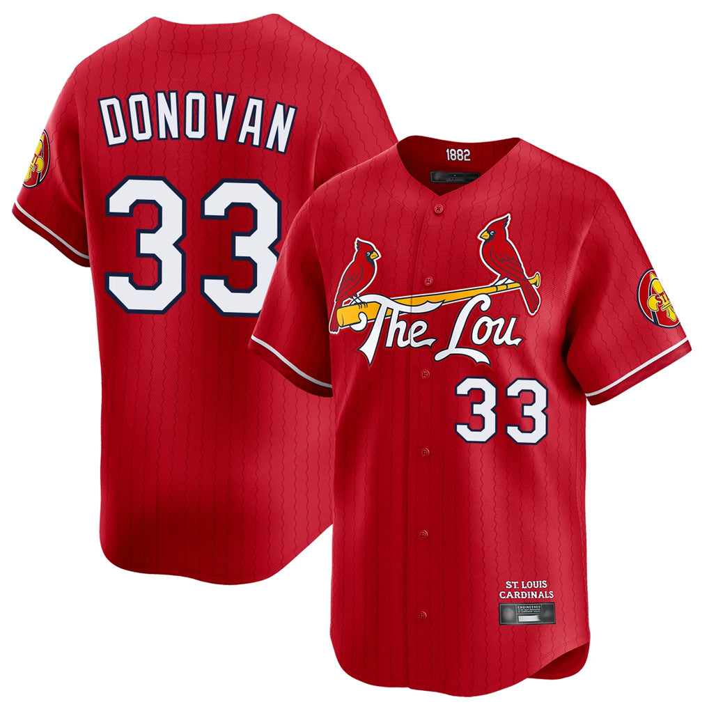 St. Louis Cardinals #33 Brendan Donovan Player Red City Connect Limited Ddoa Stitched Jerseys