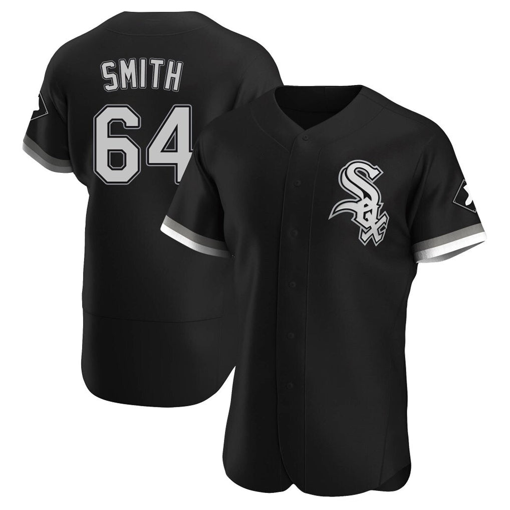 C.White Sox #64 Shane Smith Player Black Limited Elite Home Ddoa Stitched Jerseys