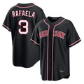 B.Red Sox #3 Ceddanne Rafaela Player Black Out Home Game Ddoa Stitched Jerseys