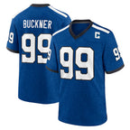 IN.Colts #99 DeForest Buckner Player Royal Alternate Indiana Nights Home Game Ddoa Stitched Jerseys