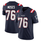 NE.Patriots #76 Morgan Moses Player Navy Vapor Untouchable Home Game Ddoa Stitched Jerseys