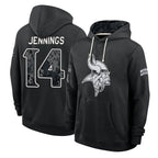 MN.Vikings #14 Jauan Jennings Player 2026 Black Logo Pullover Hoodies Limited Game Ddoa Stitched Jerseys