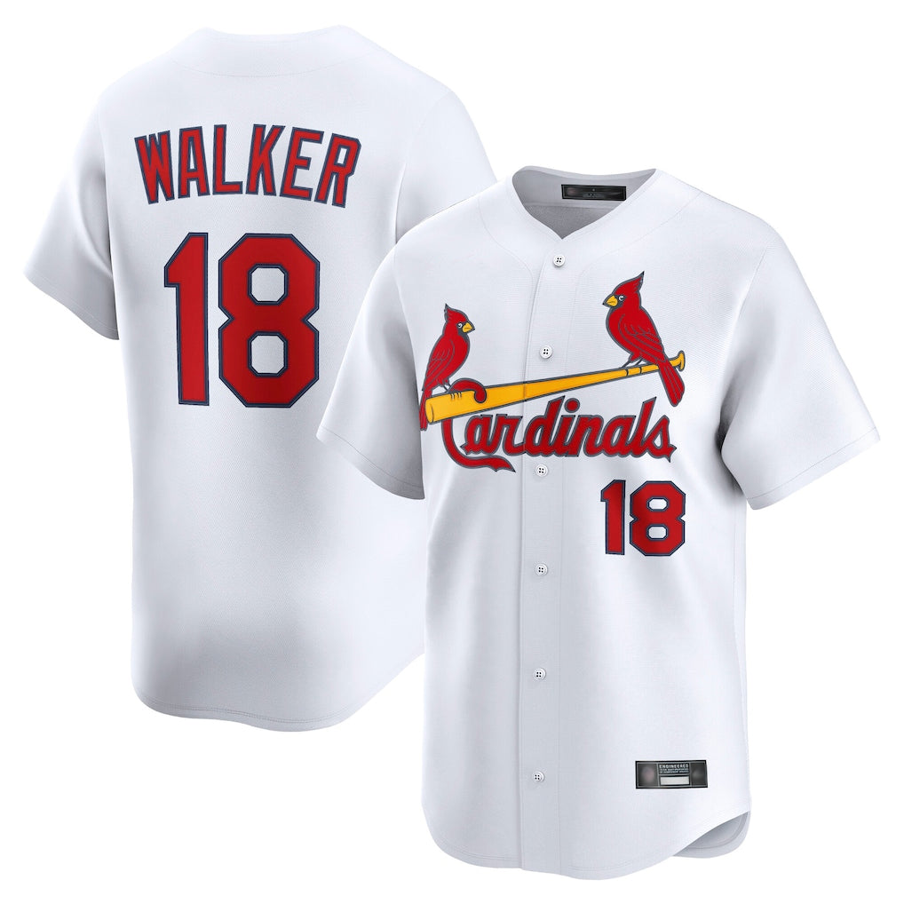 St. Louis Cardinals #18 Jordan Walker Player White Home Limited Ddoa Stitched Jerseys