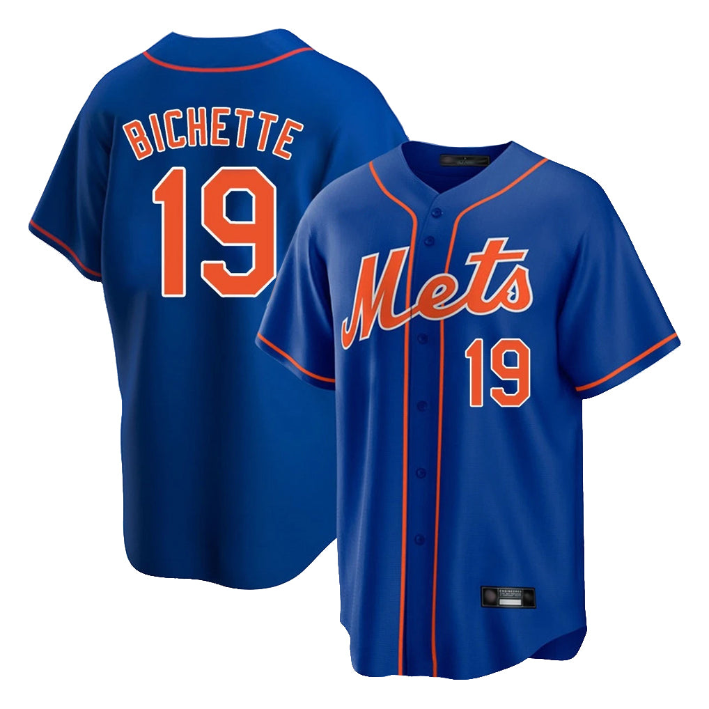 NY.Mets #19 Bo Bichette Player Royal Home Game Ddoa Stitched Jerseys