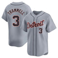D.Tigers #3 Alan Trammell Player Gray Home Limited Ddoa Stitched Jerseys
