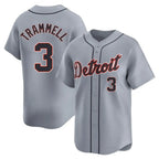 D.Tigers #3 Alan Trammell Player Gray Home Limited Ddoa Stitched Jerseys