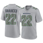 S.Seahawks #22 Rashid Shaheed Player Gray Atmosphere Fashion Home Game Ddoa Stitched Jerseys