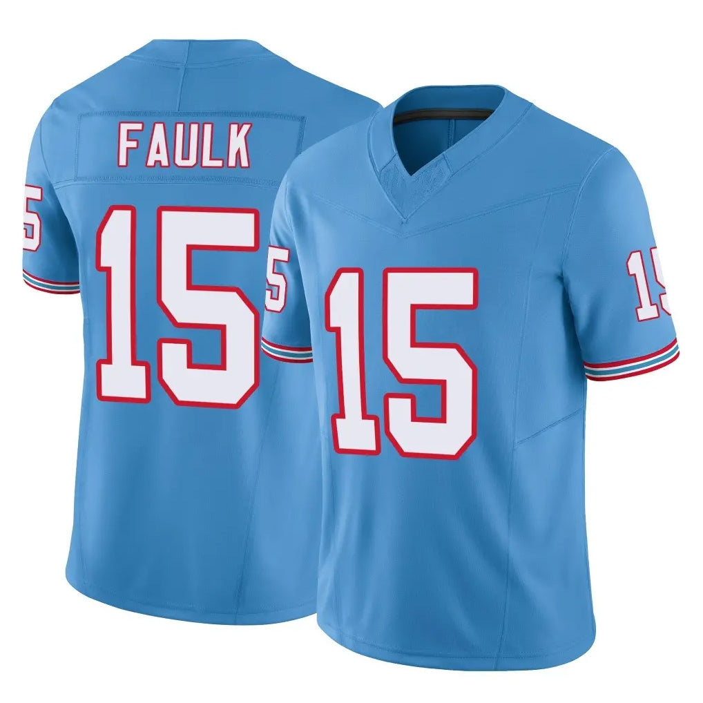 T.Titans #15 Keldric Faulk Player Light Blue Limited Vapor F.U.S.E. Home Game Ddoa Stitched Jerseys