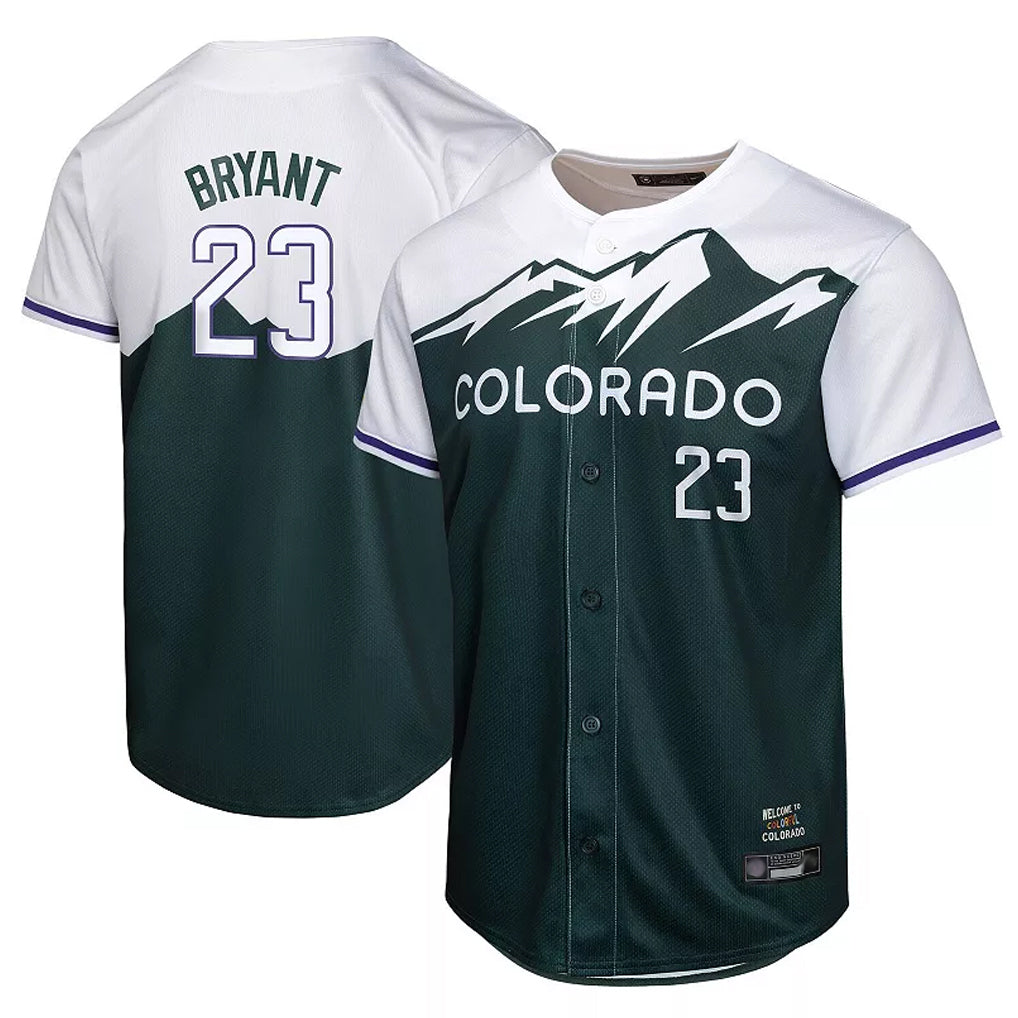 C.Rockies #23 Kris Bryant Player Green City Connect Limited Home Game Ddoa Stitched Jerseys