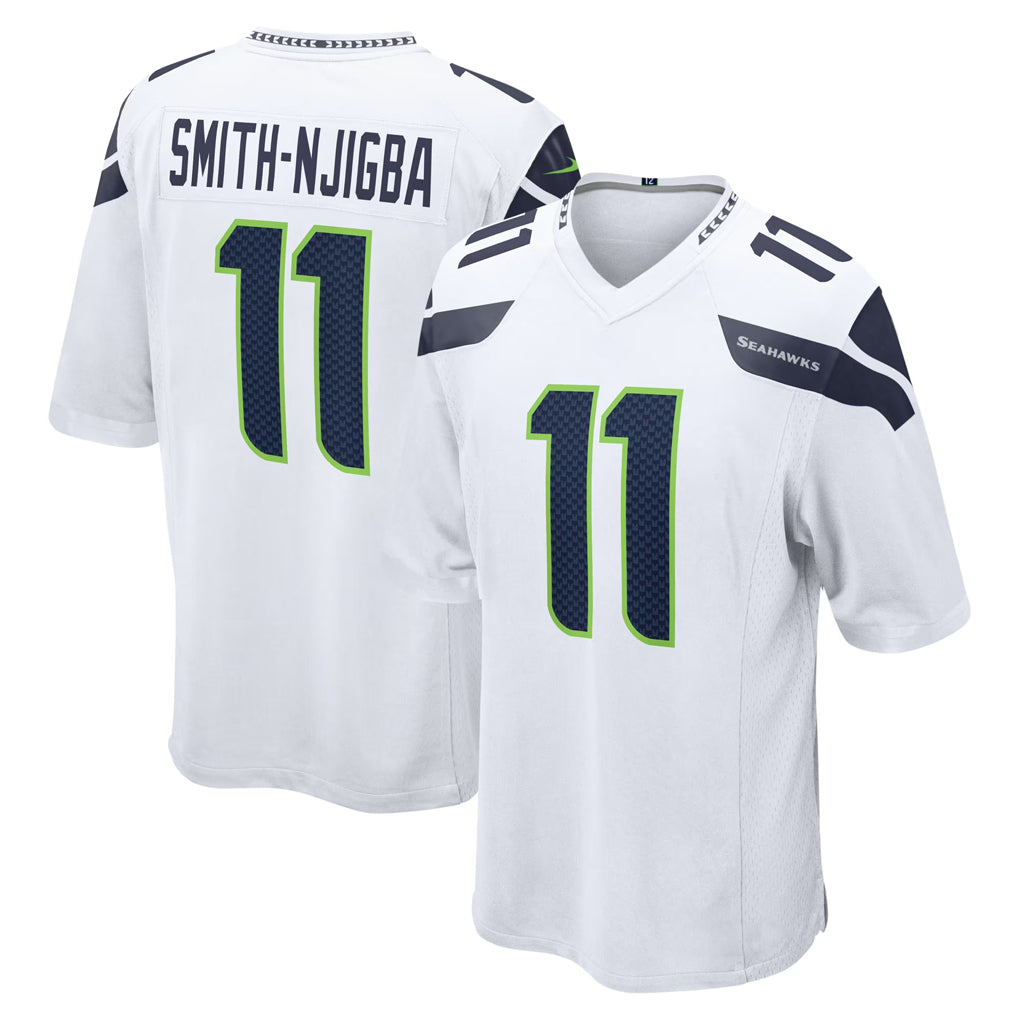 S.Seahawks #11 Jaxon Smith-Njigba Player White Home Game Ddoa Stitched Jerseys