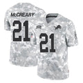 D.Lions #21 Roger McCreary Player Arctic Camo Salute To Service Limited Ddoa Stitched Jerseys