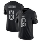LV.Raiders #8 Kirk Cousins Player Black Limited Black Impact Home Game Ddoa Stitched Jerseys