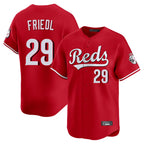C.Reds #29 TJ Friedl Player Red Home Limited Ddoa Stitched Jerseys
