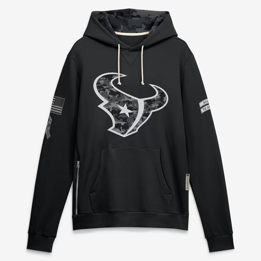 H.Texans 2026 Black Logo Pullover Hoodies Limited Game Ddoa Stitched Jerseys
