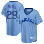 C.Cubs #29 Michael Busch Player Blue T-shirt Cooperstown Collection Limited Ddoa Stitched Jerseys