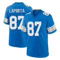 D.Lions #87 Sam LaPorta Player Blue Alternate Home Game Ddoa Stitched Jerseys