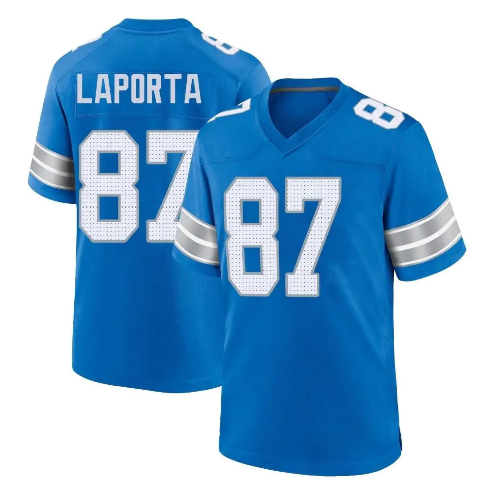 D.Lions #87 Sam LaPorta Player Blue Alternate Home Game Ddoa Stitched Jerseys