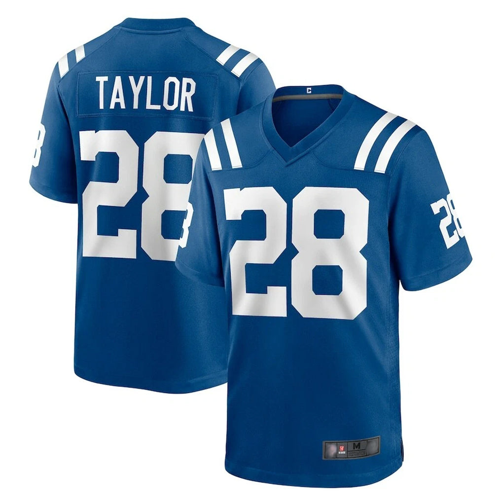 IN.Colts #28 Jonathan Taylor Player Royal Home Game Ddoa Stitched Jerseys