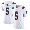 NE.Patriots #5 Dre'Mont Jones Player White Vapor Untouchable Home Game Ddoa Stitched Jerseys