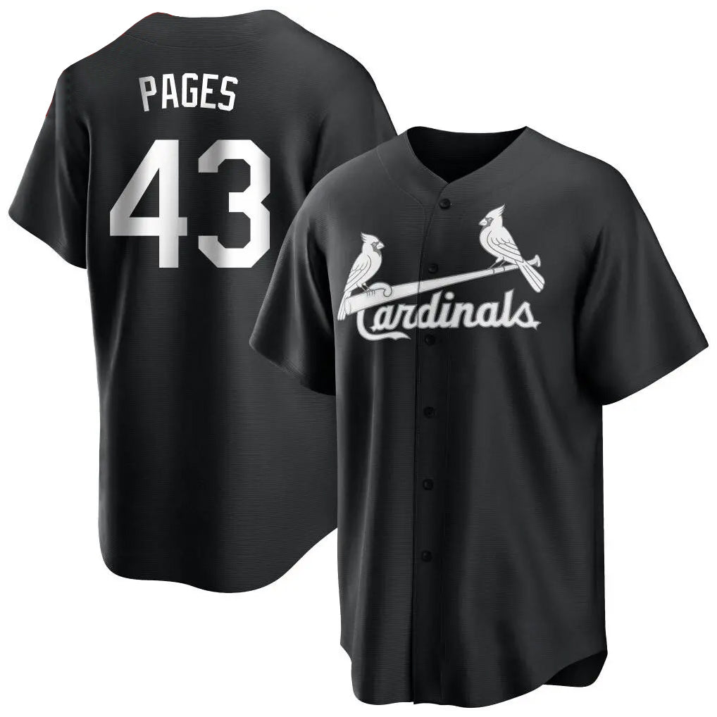 St. Louis Cardinals #43 Pedro Pages Player Black City Connect Home Limited Ddoa Stitched Jerseys