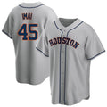 H.Astros #45 Tatsuya Imai Player Gray Home Game Ddoa Stitched Jerseys