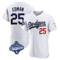 LA.Dodgers #25 Tommy Edman Player Gold White World Series Meet 2026 Collection Stadium Limited Elite Ddoa Stitched Jerseys