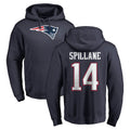 NE.Patriots #14 Robert Spillane Player Navy LOGO Pullover Hoodies Home Game Ddoa Stitched Jerseys