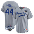 LA.Dodgers #44 Andy Pages Player Gray World Series Game Limited Home Ddoa Stitched Jerseys