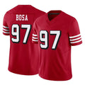 SF.49ers #97 Nick Bosa Player Red Limited Alternate Vapor F.U.S.E. Home Game Ddoa Stitched Jerseys