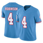 T.Titans #4 Wan'Dale Robinson Player Light Blue Limited Vapor F.U.S.E. Home Game Ddoa Stitched Jerseys