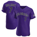 C.Rockies #7 Matt Holliday Player Purple Limited Elite Home Ddoa Stitched Jerseys