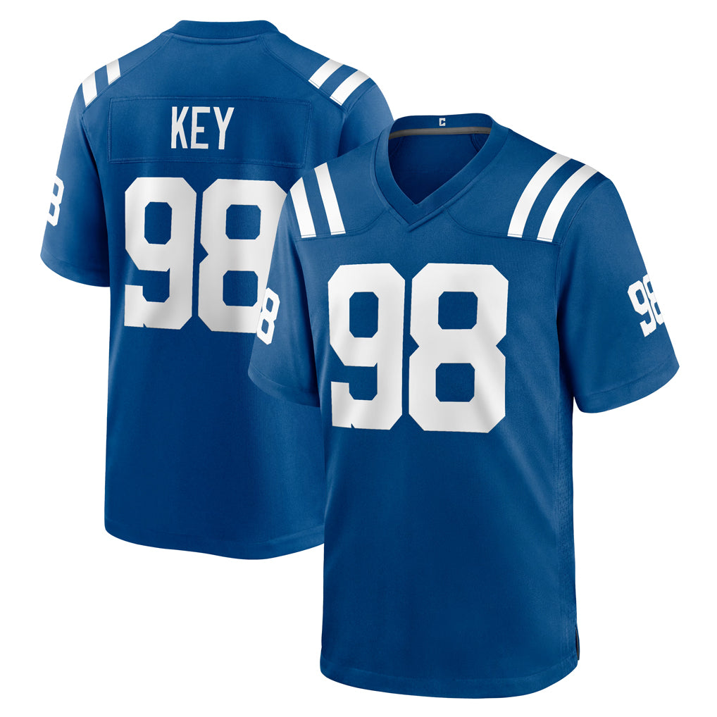 IN.Colts #98 Arden Key Player Royal Home Game Ddoa Stitched Jerseys