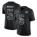 M.Dolphins #5 Jaylen Wright Player Black Limited 2026 Salute to Service Home Game Ddoa Stitched Jerseys