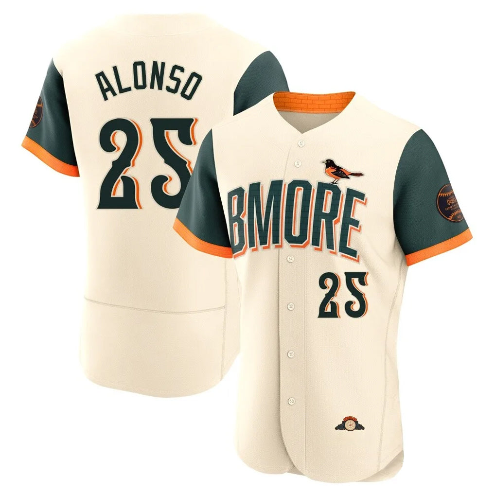 B.Orioles #25 Pete Alonso Player Cream 2026 City Connect Limited Elite Home Game Ddoa Stitched Jerseys