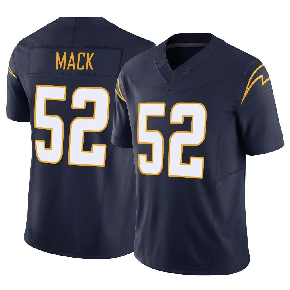 LA.Chargers #52 Khalil Mack Player Navy Limited Vapor F.U.S.E. Home Game Ddoa Stitched Jerseys
