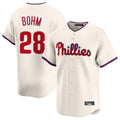 P.Phillies #28 Alec Bohm Player Cream Home Limited Ddoa Stitched Jerseys