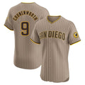 S.Diego Padres #9 Jake Cronenworth Player Khaki Home Limited Elite Ddoa Stitched Jerseys